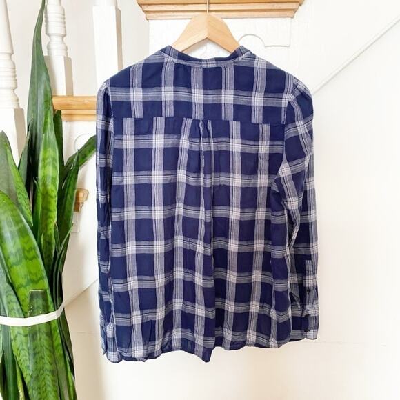 Lucky Brand Blue Plaid Long Sleeve Button-Down Shirt Size L - Picture 4 of 6